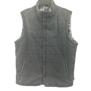 NWOT Union Denim Men's Black Quilted Cameron Plaid Vest